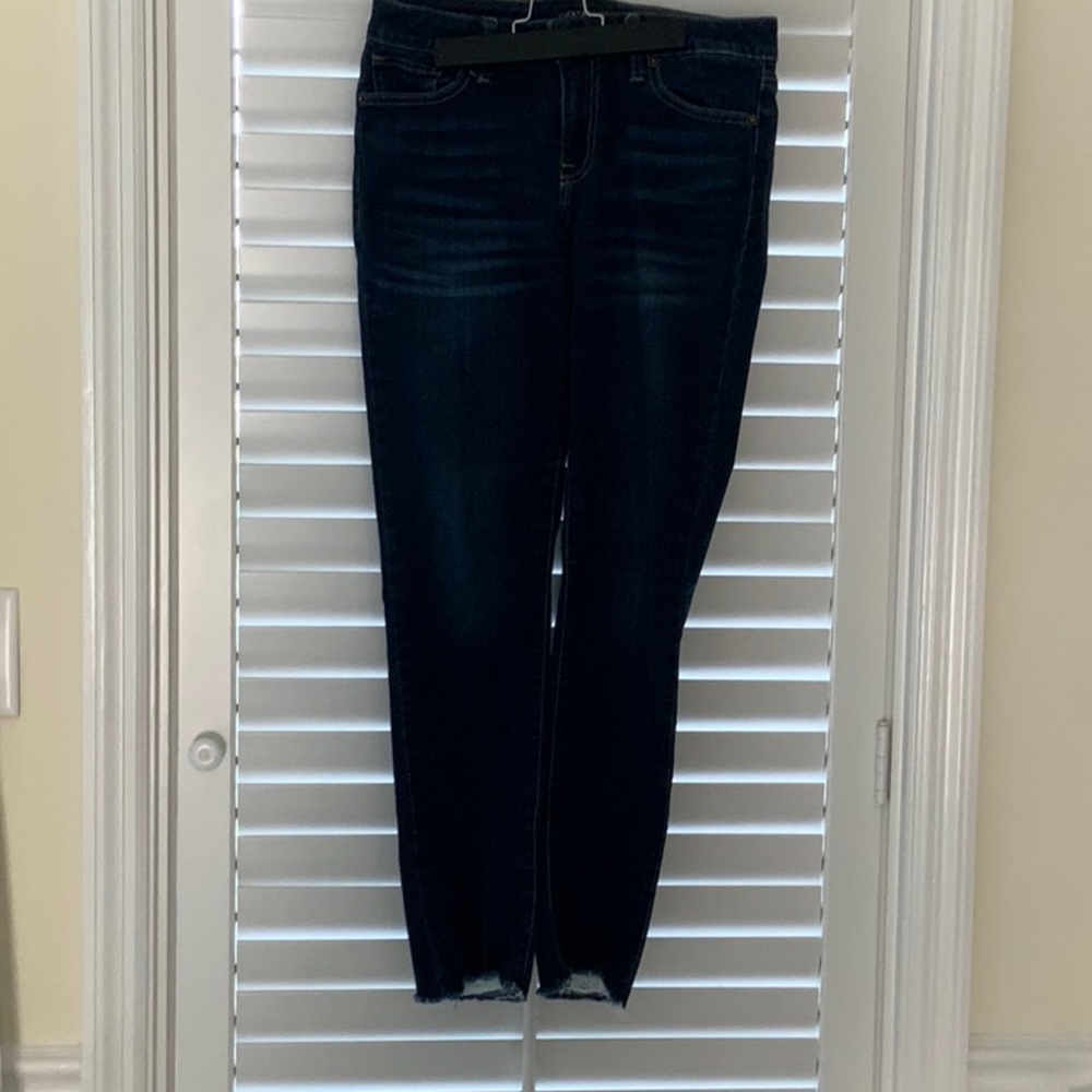 Lucky Brand Lolita Skinny Jeans frayed edge 28 EUC